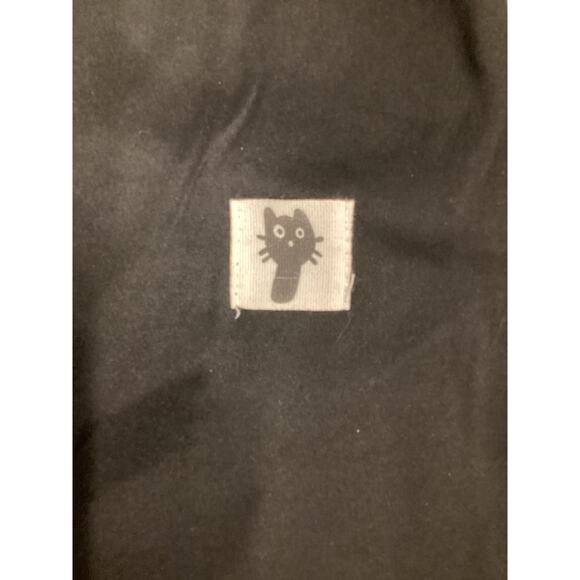 Girls Fleece Lined Black Leggings - Picture 2 of 3